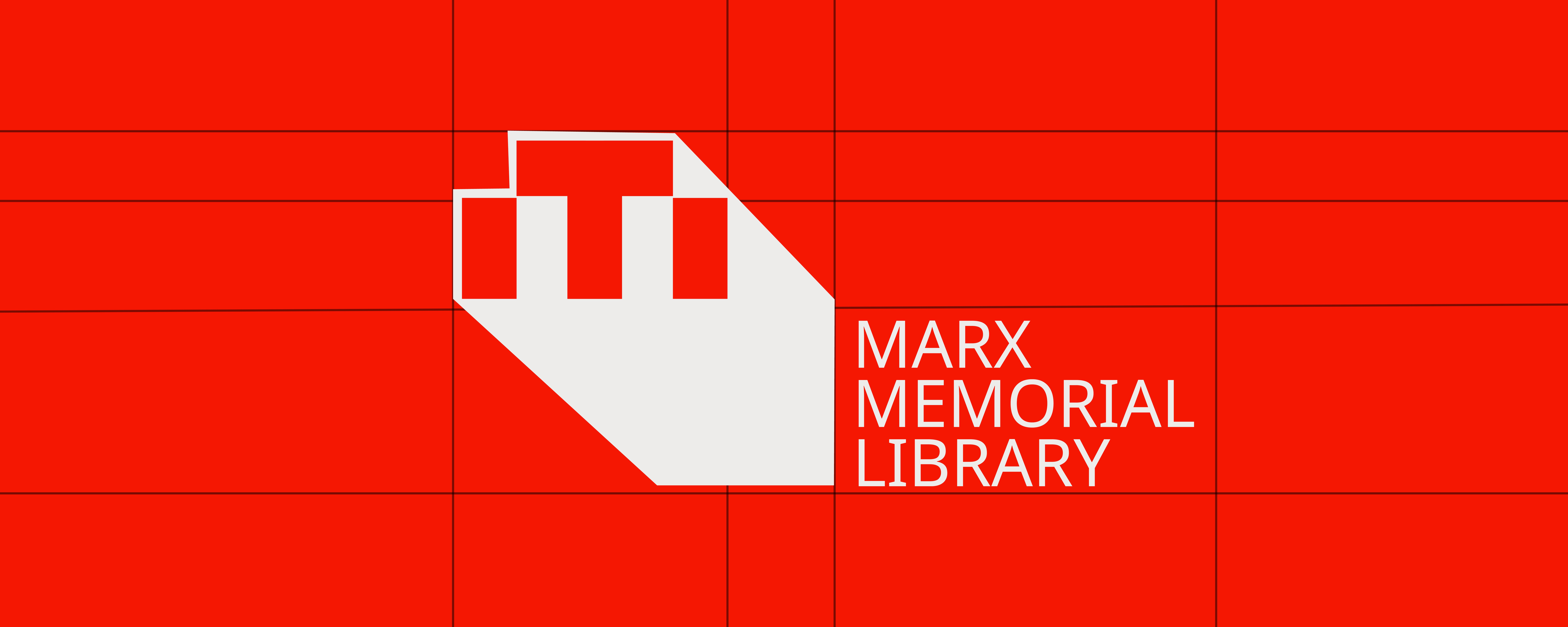 Final Marx Memorial Library logo on red